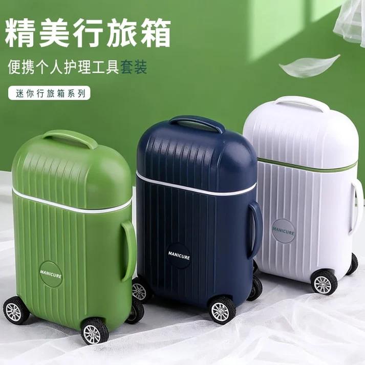 Mini Travel Suitcase Manicure & Pedicure Set (8 in 1)