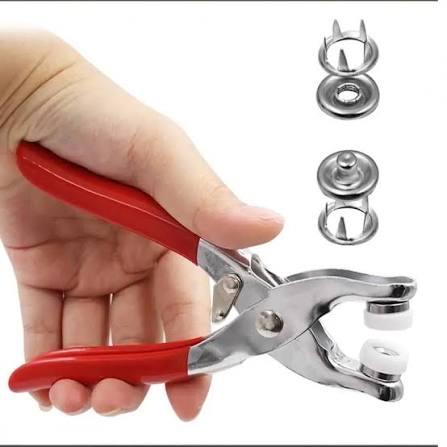 Snap Button Clipper For Clothes with Free 100 pcs Button