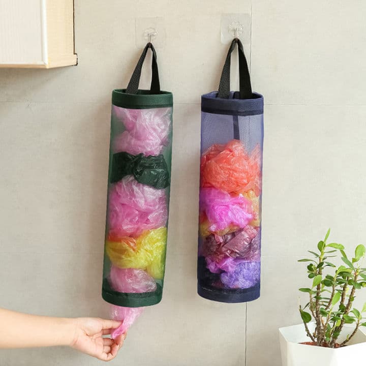 Hanging Trash & Grocery Bag Holder