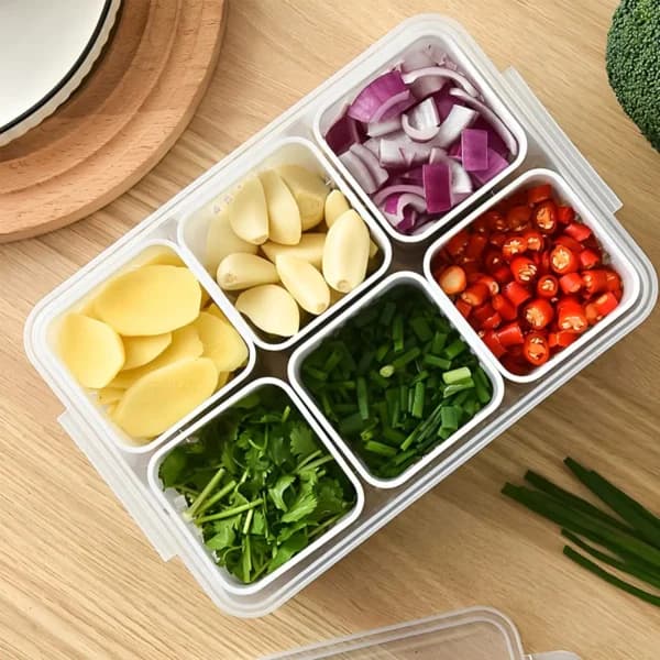 6 Grid Fridge Storage Box