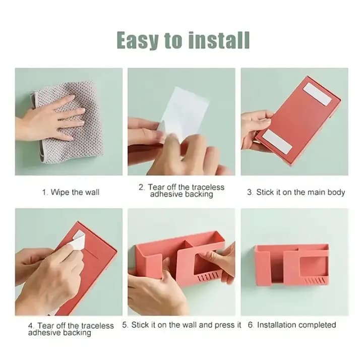 Wall-mounted 2-in-1 Mobile Phone Charging Stand