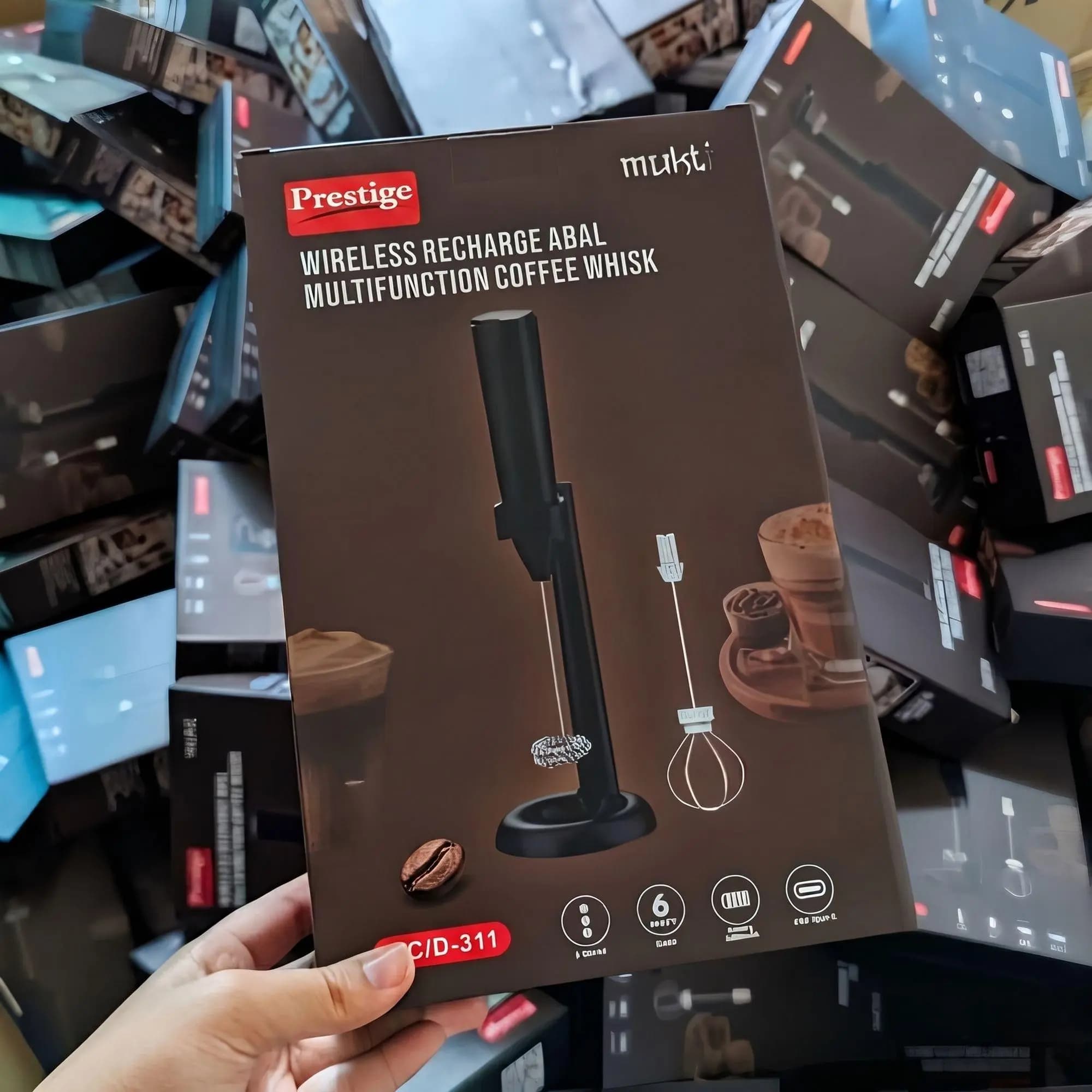 Prestige 2-in-1 Rechargeable Coffee Whisk