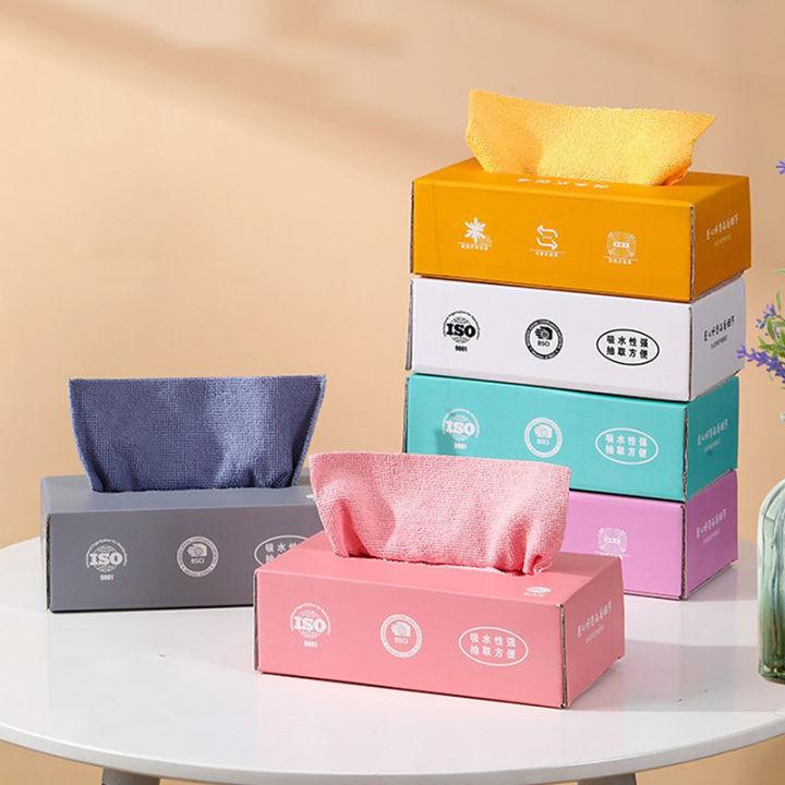 20Pcs Microfiber Cleaning Cloth Box