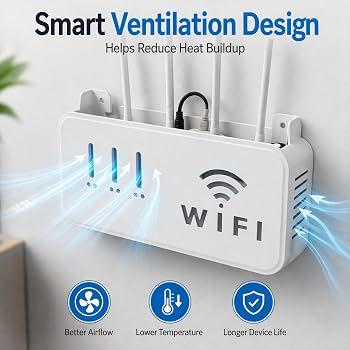 Plastic Wall Hanging WiFi Router Box