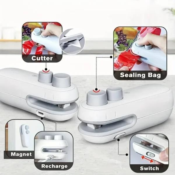 Mini Portable Heat Sealer USB Rechargeable