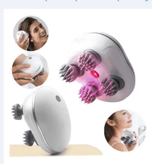 Smart Scalp Massager With Red Light Therapy