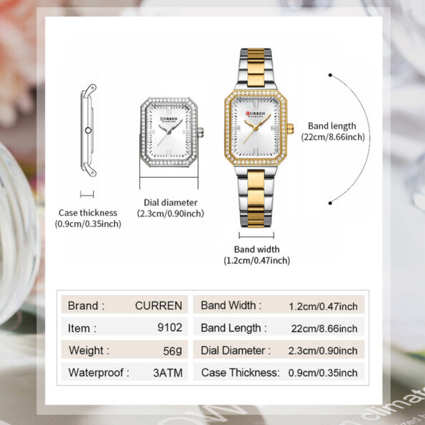 CURREN 9102 Stainless Steel Women Watches for - Image 7