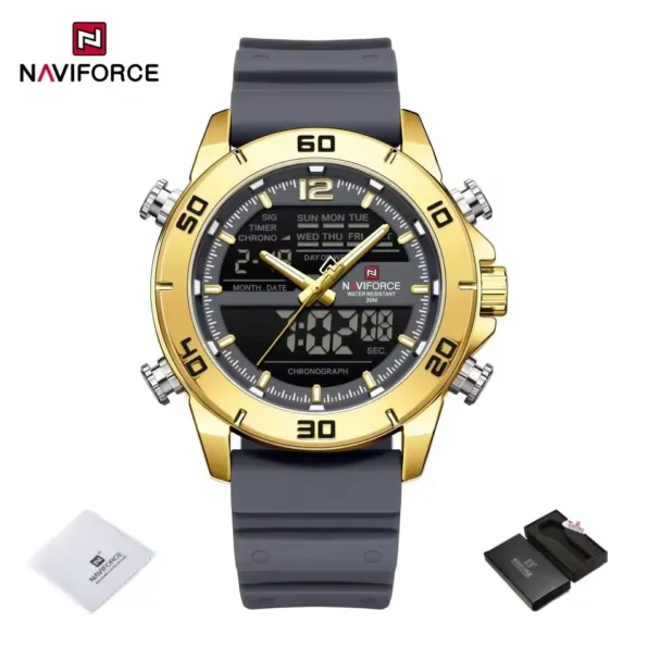 Naviforce 6104 For Men – White Gray - Image 6