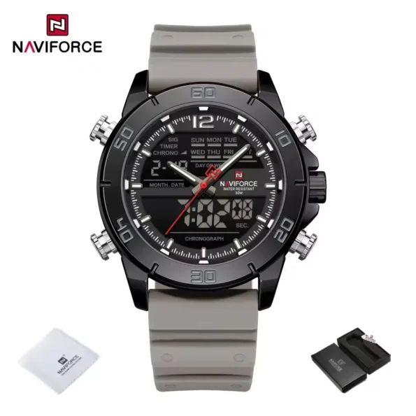 Naviforce 6104 For Men – White Gray - Image 5