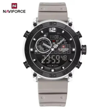 Naviforce 6104 For Men – White Gray